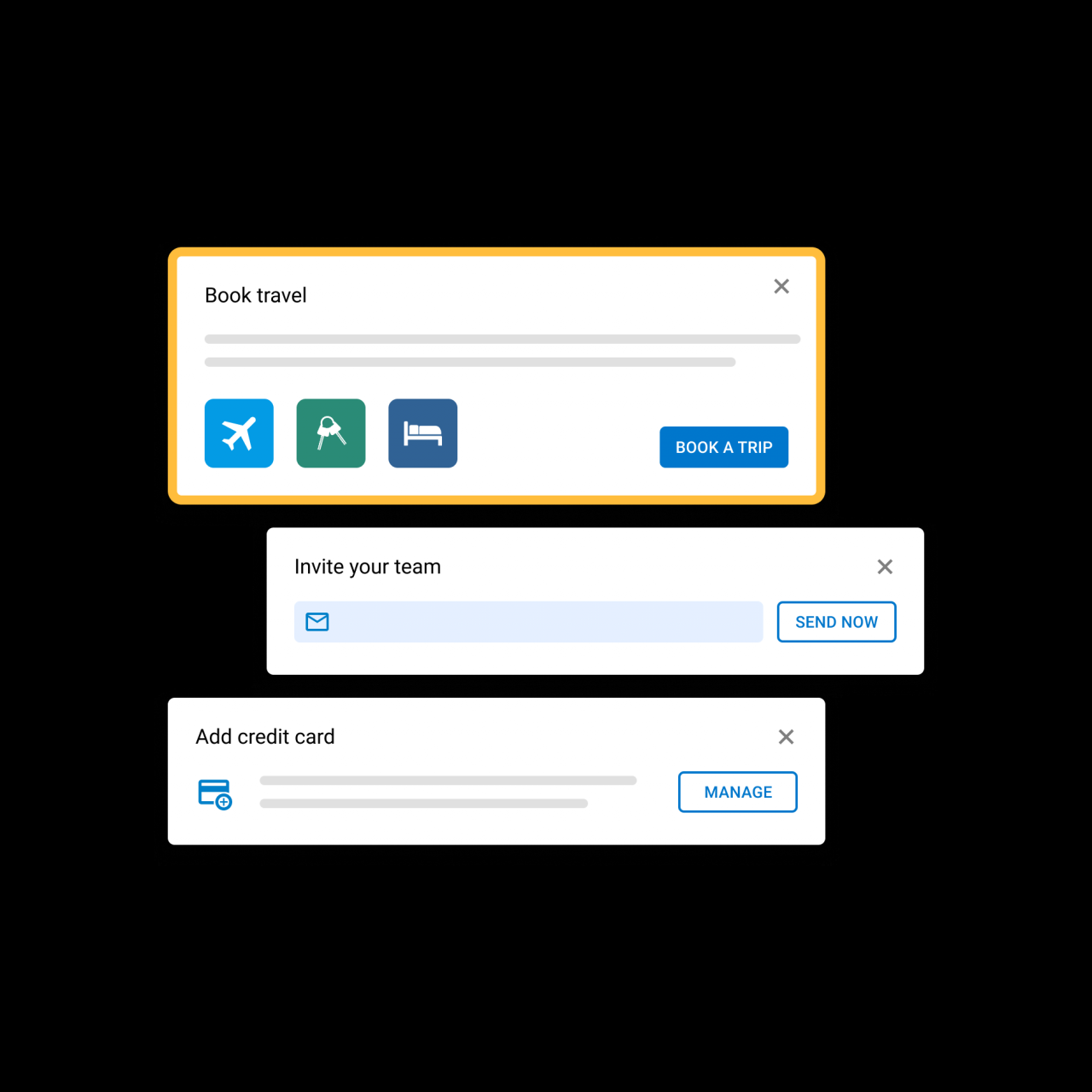 Corporate travel management platforms